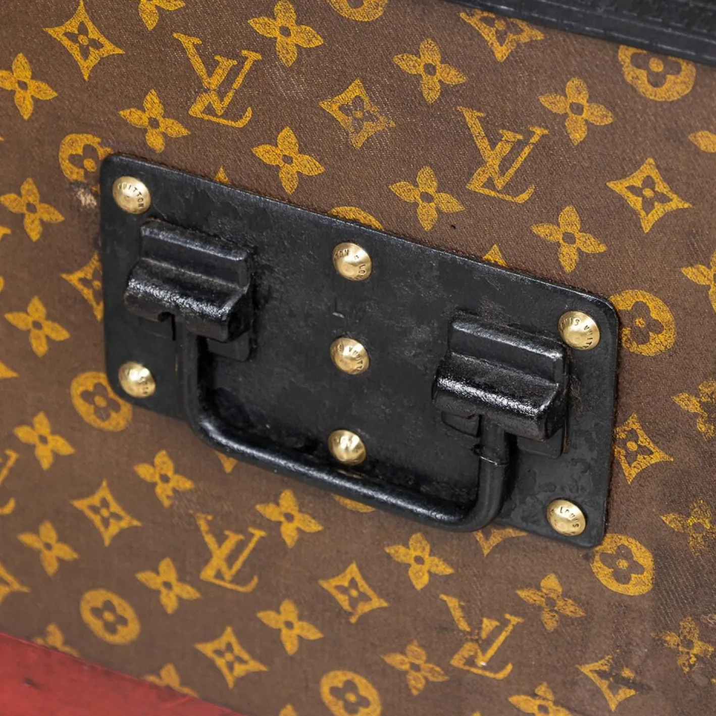 Antiker 20. Jh. Kurierkoffer aus Monogram Canvas von Louis Vuitton, Frankreich, 1910er