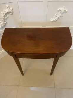 Antiker Kartentisch aus Mahagoni