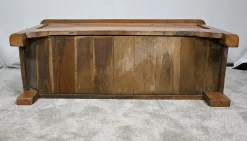 Antiker Koffer aus massivem Kirschholz, 1890er