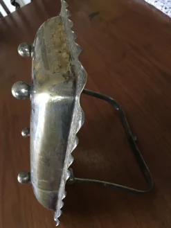 Antiker Korb aus versilbertem Messing