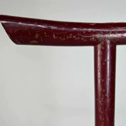 Antiker lackierter japanischer Kranich Kimono Kleiderbügel, 1890er