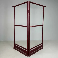 Antiker lackierter japanischer Kranich Kimono Kleiderbügel, 1890er