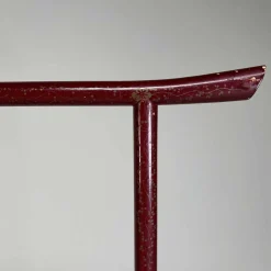 Antiker lackierter japanischer Kranich Kimono Kleiderbügel, 1890er