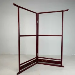 Antiker lackierter japanischer Kranich Kimono Kleiderbügel, 1890er