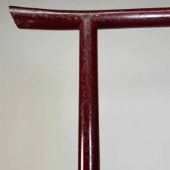 Antiker lackierter japanischer Kranich Kimono Kleiderbügel, 1890er