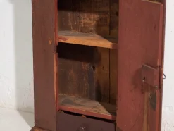 Antiker lackierter Schrank aus Kiefernholz, Mitteleuropa, 1900