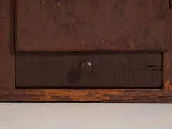 Antiker lackierter Schrank aus Kiefernholz, Mitteleuropa, 1900