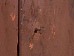 Antiker lackierter Schrank aus Kiefernholz, Mitteleuropa, 1900