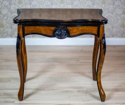Antiker Louis Philippe Spieltisch aus Nussholz, 1890er