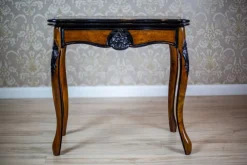 Antiker Louis Philippe Spieltisch aus Nussholz, 1890er