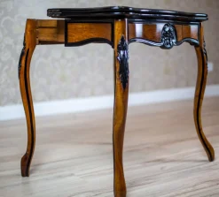 Antiker Louis Philippe Spieltisch aus Nussholz, 1890er