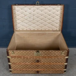 Antiker Louis Vuitton Kurierkoffer aus gewebter Leinwand, 19. Jh., Frankreich, 1896