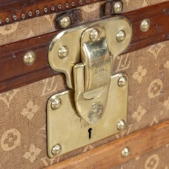 Antiker Louis Vuitton Kurierkoffer aus gewebter Leinwand, 19. Jh., Frankreich, 1896