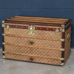 Antiker Louis Vuitton Kurierkoffer aus gewebter Leinwand, 19. Jh., Frankreich, 1896