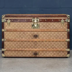 Antiker Louis Vuitton Kurierkoffer aus gewebter Leinwand, 19. Jh., Frankreich, 1896