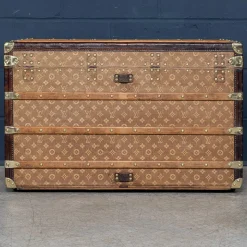 Antiker Louis Vuitton Kurierkoffer aus gewebter Leinwand, 19. Jh., Frankreich, 1896