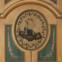 Antiker neoklassizistischer Bemalter Kamin aus Pappel, Italien, 1700er