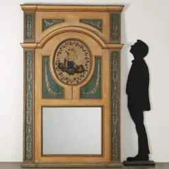 Antiker neoklassizistischer Bemalter Kamin aus Pappel, Italien, 1700er