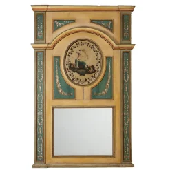 Antiker neoklassizistischer Bemalter Kamin aus Pappel, Italien, 1700er