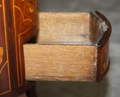 Antiker niederländischer Weinkühler mit Intarsien, 1800er