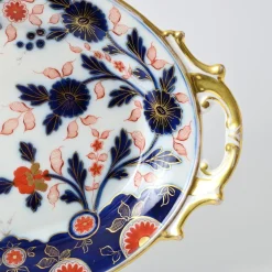 Antiker Porzellanteller mit Imari Muster von Fischer & Mieg Pirkenhammer, 1850er