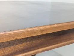 Antiker Regency Walnuss Tisch mit Messing Löwentatzen, 1920