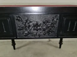 Antiker schwarzer Jugendstil Spieltisch