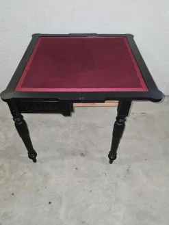 Antiker schwarzer Jugendstil Spieltisch