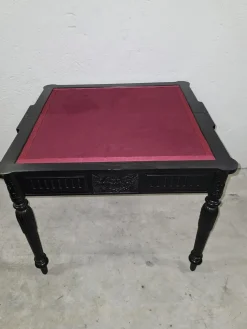 Antiker schwarzer Jugendstil Spieltisch