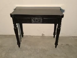 Antiker schwarzer Jugendstil Spieltisch