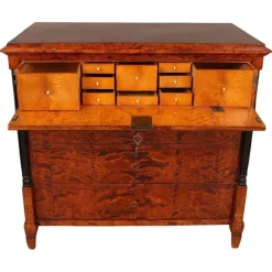 Antiker schwedischer Biedermeier Sekretär, 1800er
