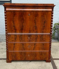 Antiker Sekretär aus Holz, 1890er
