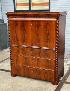 Antiker Sekretär aus Holz, 1890er