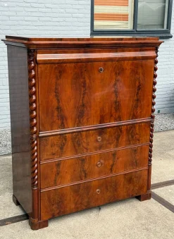 Antiker Sekretär aus Holz, 1890er