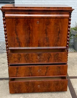Antiker Sekretär aus Holz, 1890er