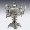 Antiker Silberner William IV Wasserkocher oder Samowar, London, 1837