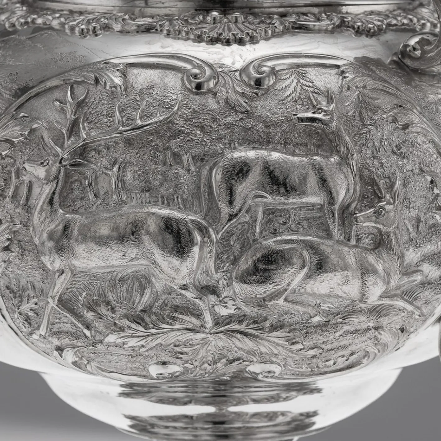 Antiker Silberner William IV Wasserkocher oder Samowar, London, 1837