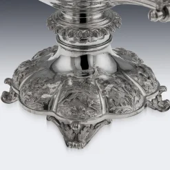 Antiker Silberner William IV Wasserkocher oder Samowar, London, 1837