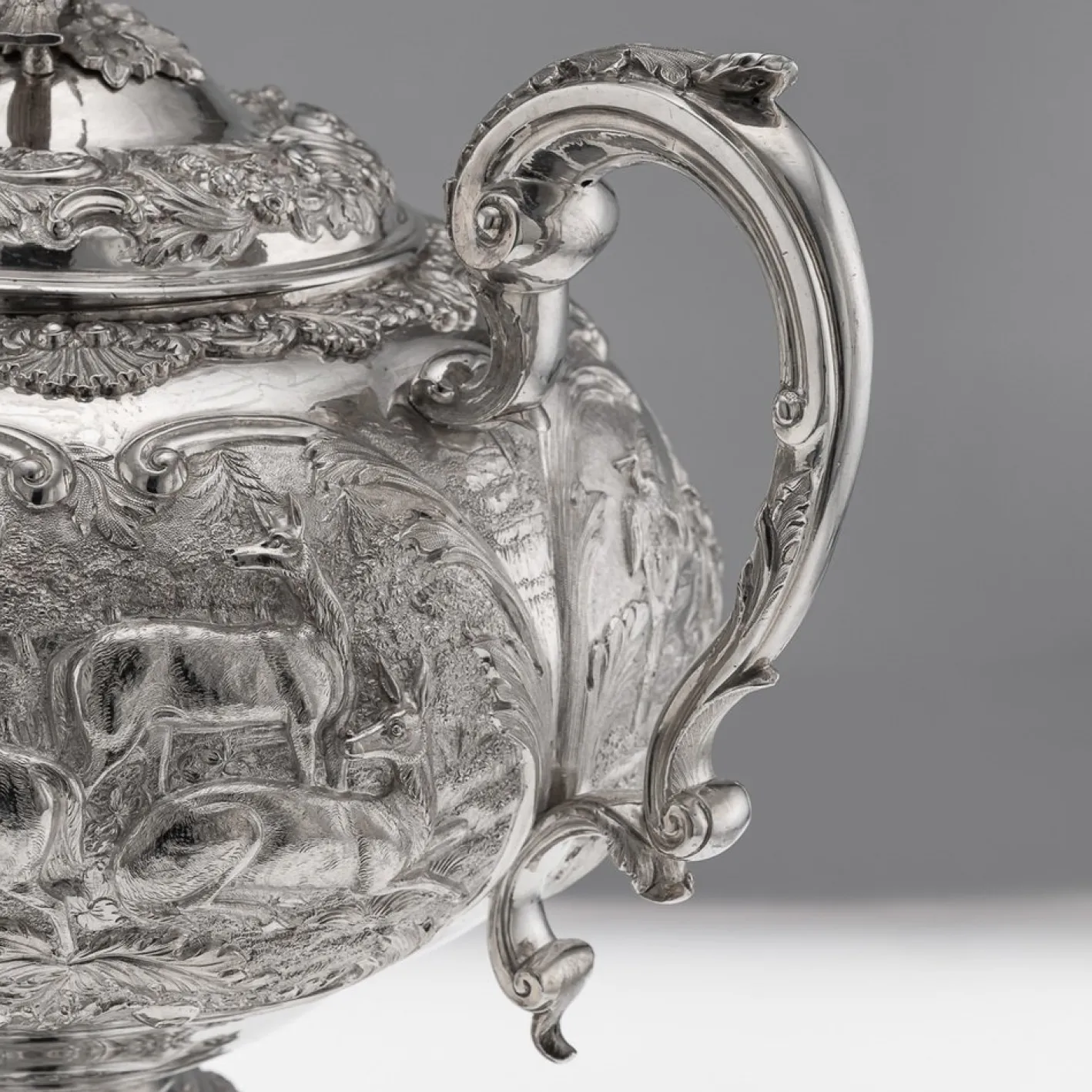 Antiker Silberner William IV Wasserkocher oder Samowar, London, 1837