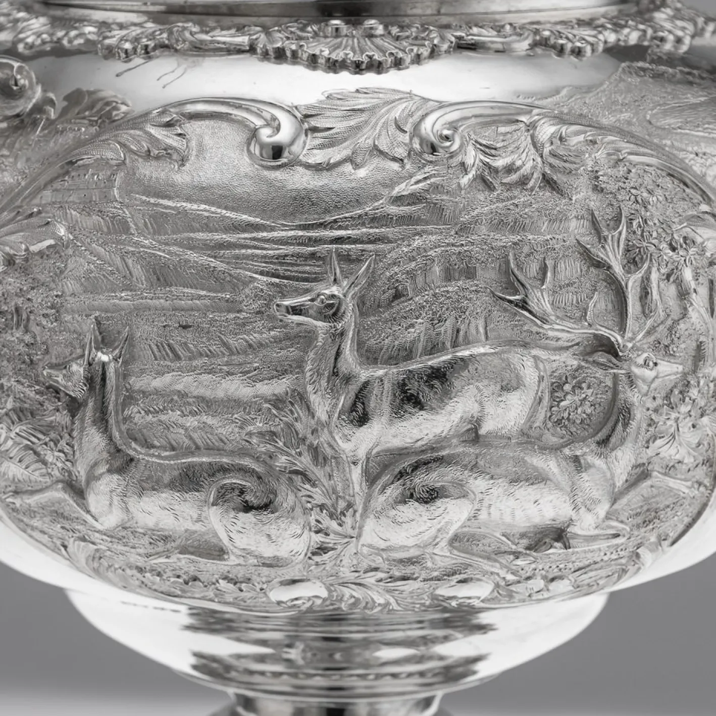 Antiker Silberner William IV Wasserkocher oder Samowar, London, 1837