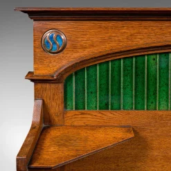 Antiker viktorianischer Arts & Crafts Englischer Stadthaus Waschtisch, 1900er