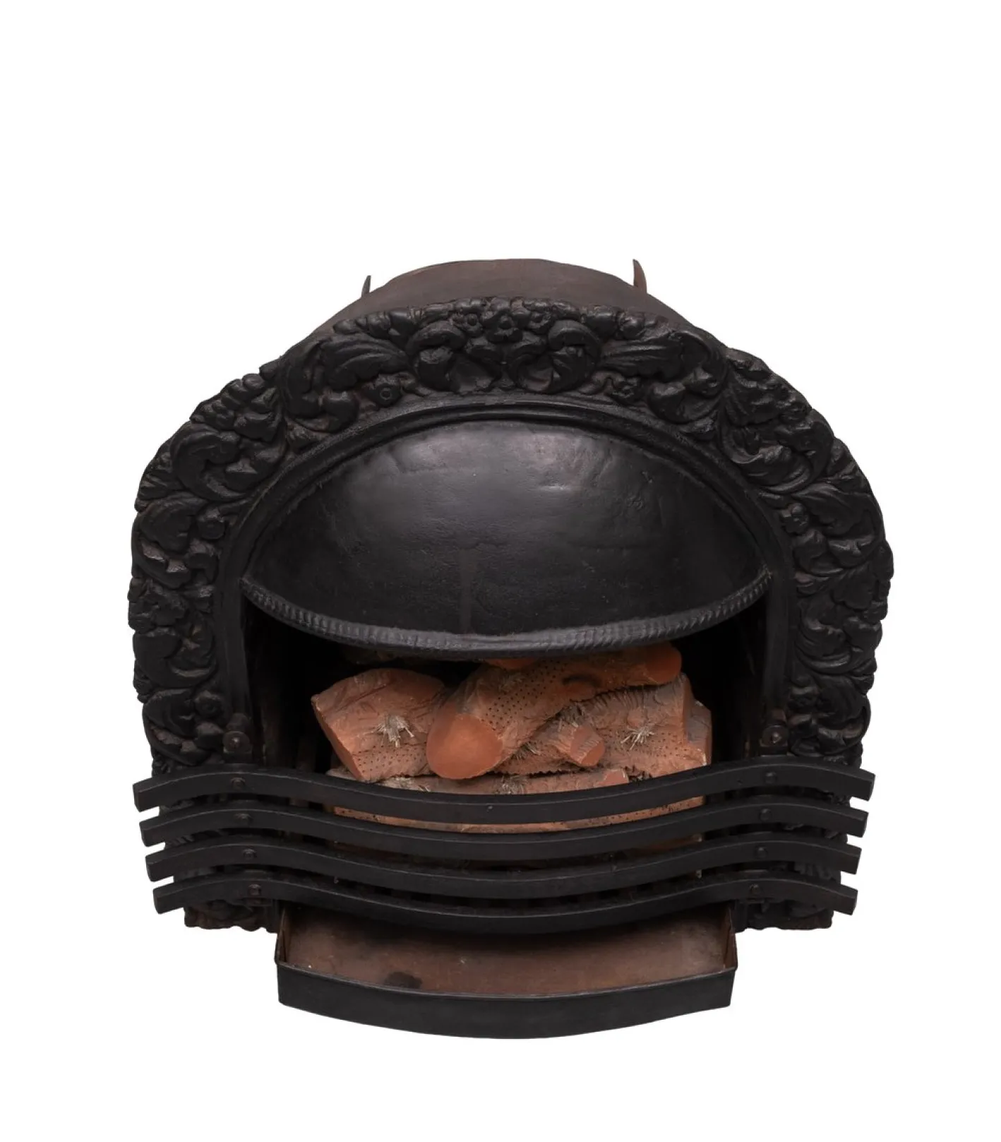 Antiker viktorianischer Kamin aus Gusseisen, 1880er