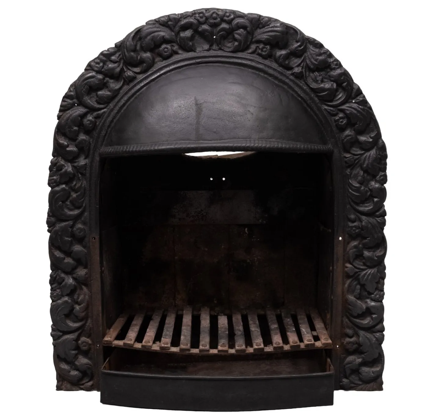 Antiker viktorianischer Kamin aus Gusseisen, 1880er