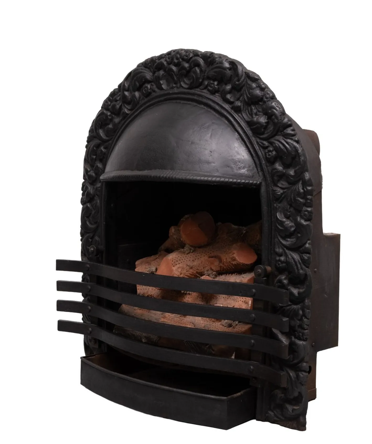 Antiker viktorianischer Kamin aus Gusseisen, 1880er