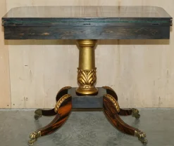Antiker William IV Coromandel Kartentisch, 1830