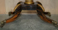 Antiker William IV Coromandel Kartentisch, 1830