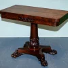 Antiker William IV Klapptisch mit Sockel, 1830er
