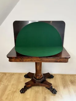 Antiker William IV Palisander Kartentisch, 1830er