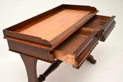 Antiker William IV Schreibtisch mit Lederplatte, 1830