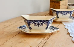 Antike Sauciere aus Eisenstein von Longchamp, 1890er
